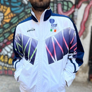 希少 ディアドラ 1994 イタリア代表 トラックジャケット 0-50-682 ディアドラ 94イタリア代表 トラックジャケット 希少Sサイズ