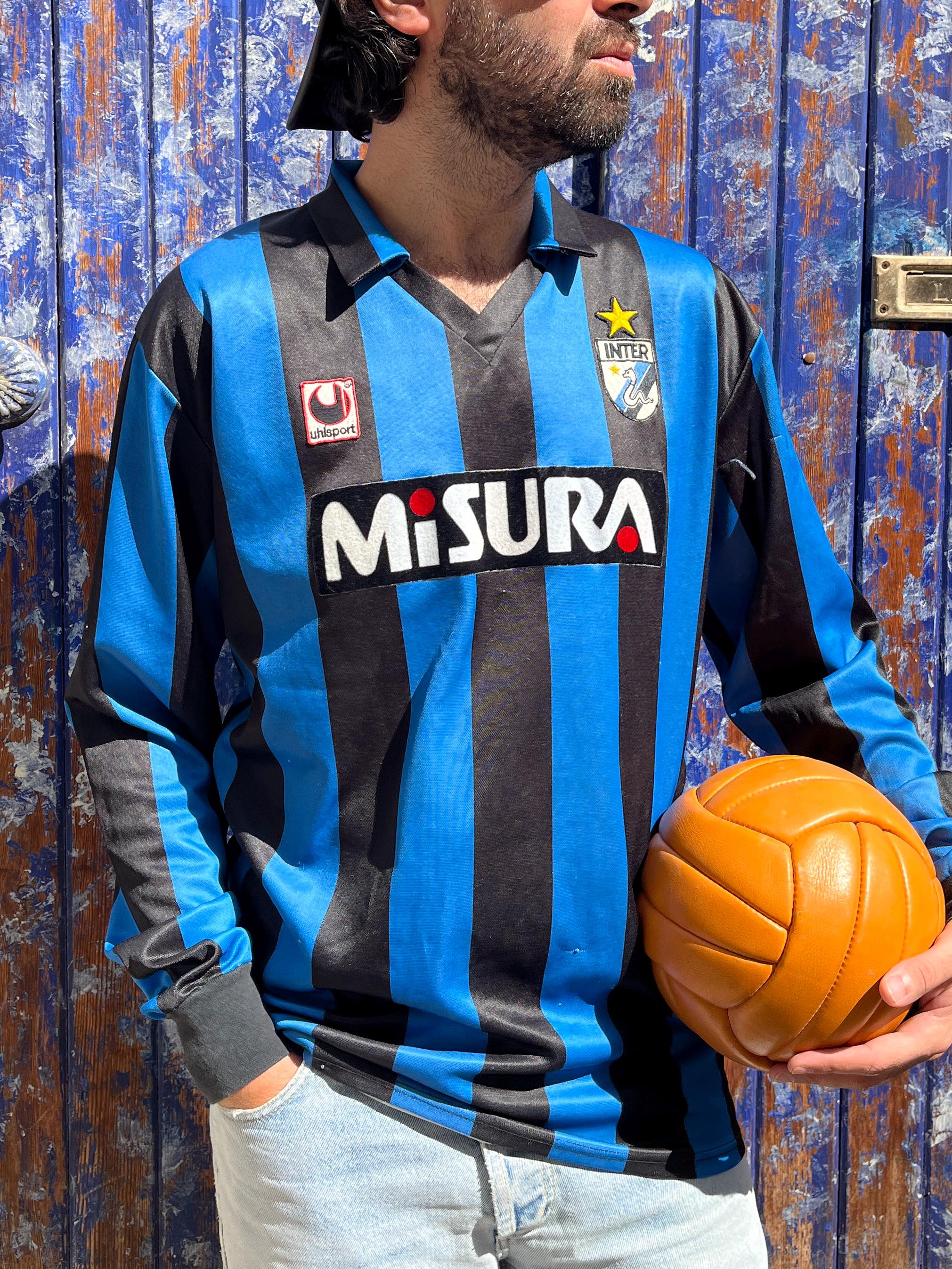 uhlsport - ☆レトロ希少☆インテル 89-90 ホームuhlsportユニフォームイタリア uhlsport - ☆レトロ希少☆インテル 89-90 ホームuhlsport