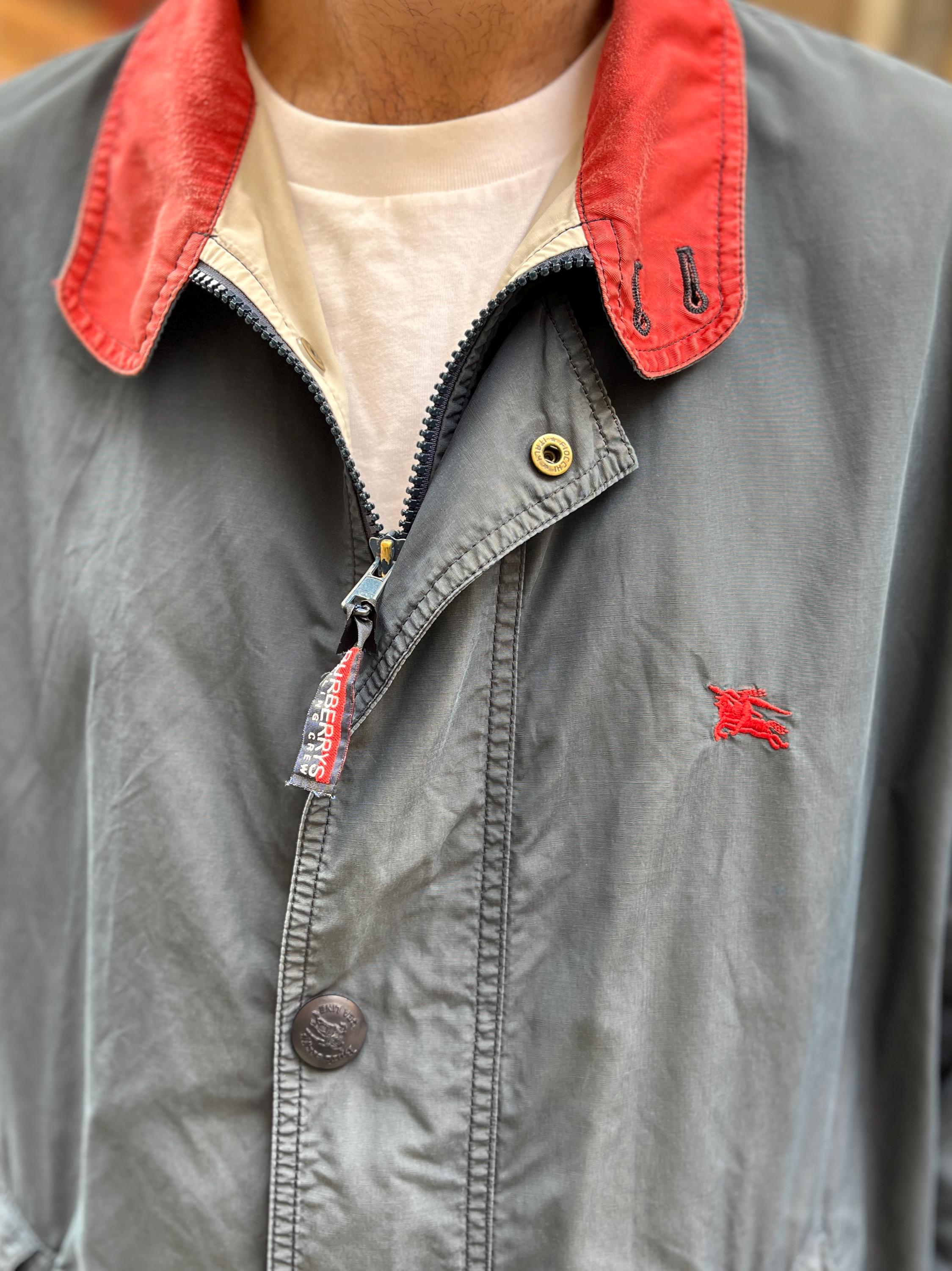 646 イングランド製 90s Burberry Drizzler Jacket イングランド製 90s Burberry Cotton-Poly Drizzler Jacket