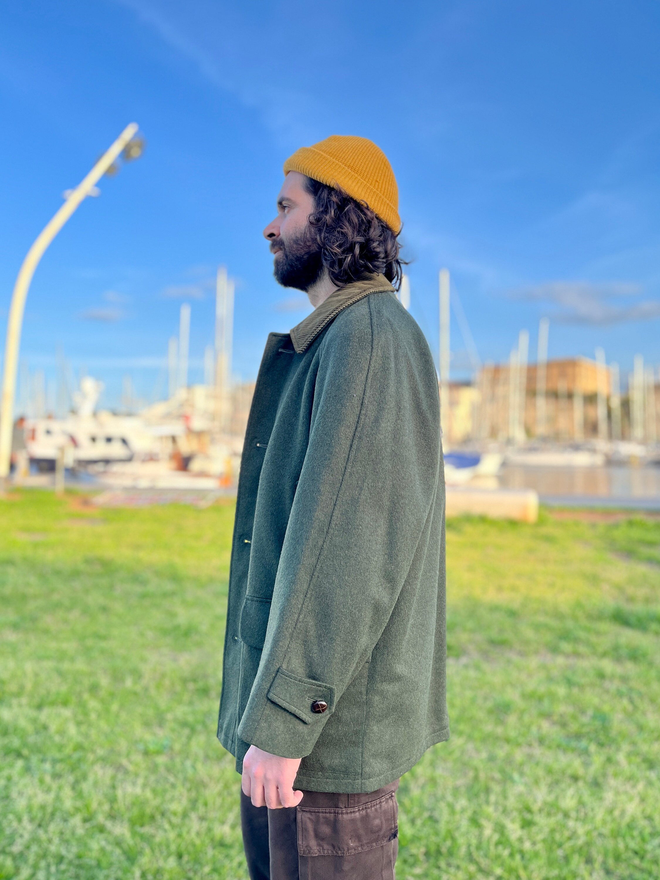 ジャケット・アウター 80s Vintage ITALY Loden Green Wool Coat 80s Vintage Woman Loden Coat, Green - Etsy