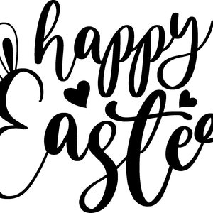 Felices Pascuas - Descarga digital instantánea - ¡archivos svg, png, pdf incluidos! Conejito De Pascua, Orejas De Conejito