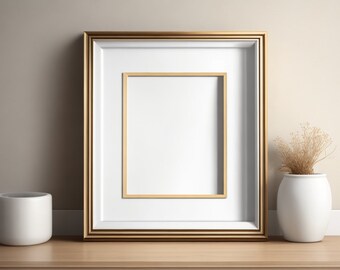 rammodell, minimalistisk inredningsmodell, tryckt rammodell, inredningsmodell, rektangulär ram, lutande rammodell, digital modell,