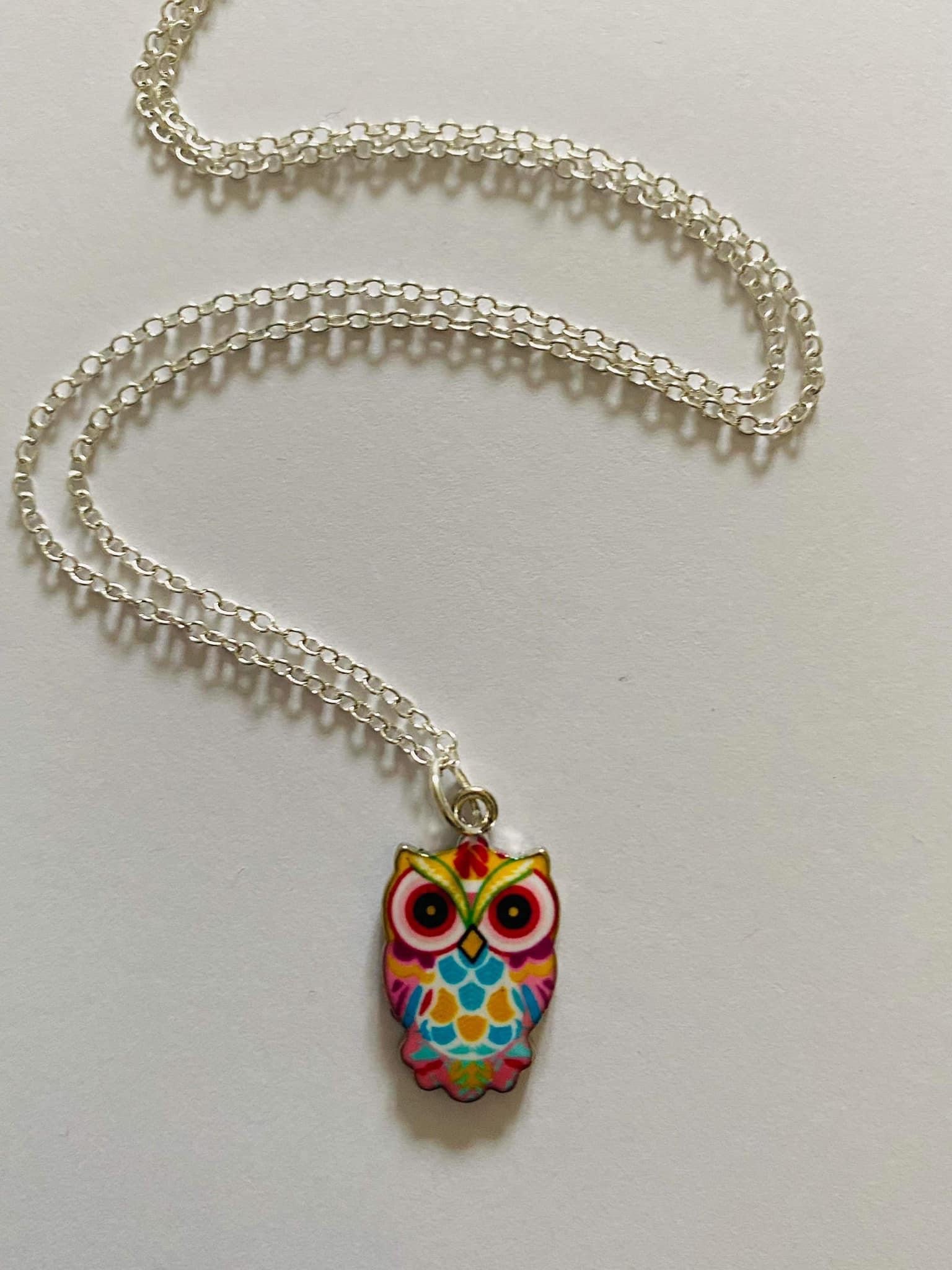 Handmade Pretty Owl Necklace