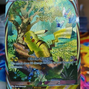 Textured TCG Pocket Pikachu EX