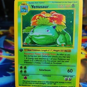 1st Edition Shadowless Venusaur Proxy (Series one)