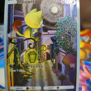Textured TCG Pocket Meowth
