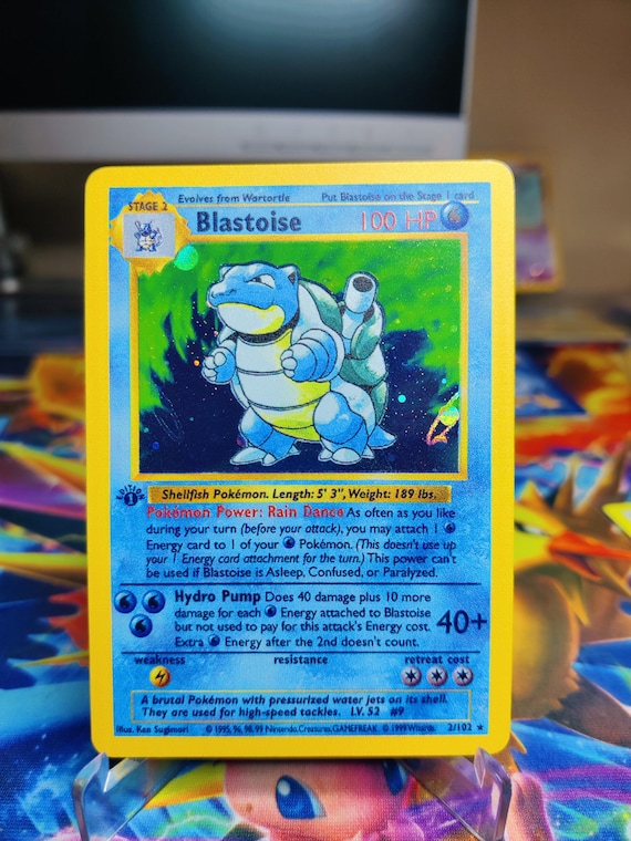 1st Edition Shadowless Blastoise Proxy (series One) - Etsy