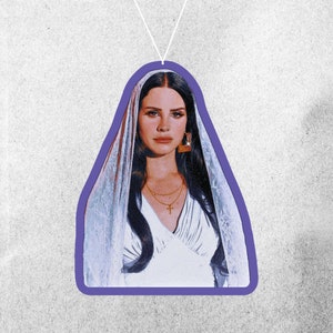 Lana Del Rey Air Freshener/Ornament, Car Accessories, Handmade Gifts, Pop Culture, Car Ornaments.