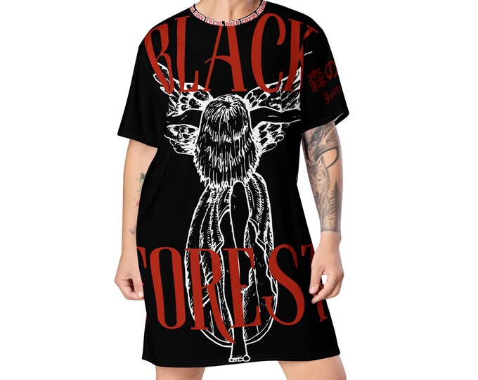 Dress length T-shirt "Demon of the forest"