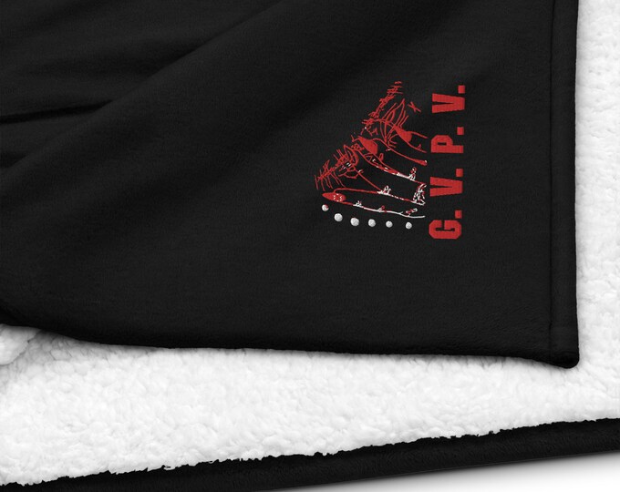 G.V.P.V. fleece/sherpa 5' x 5' blanket