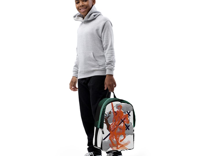 Minimalist Backpack grunge design with gothic style