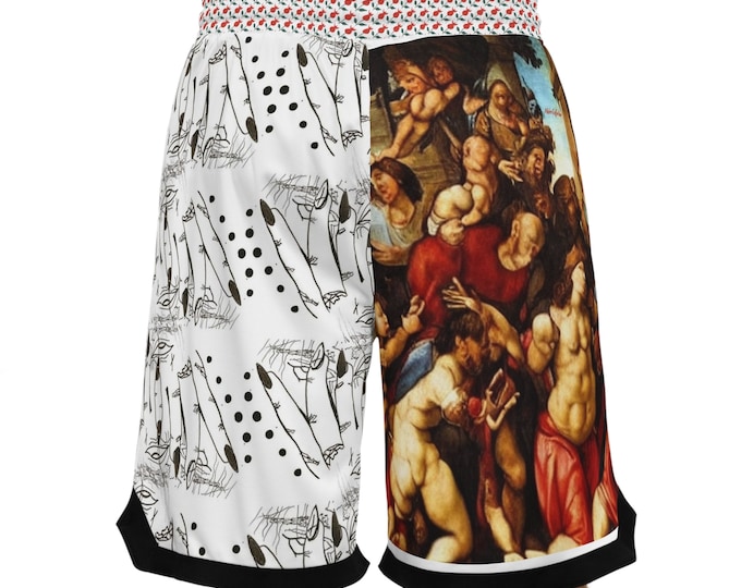 Basketball Rib Shorts (AOP)