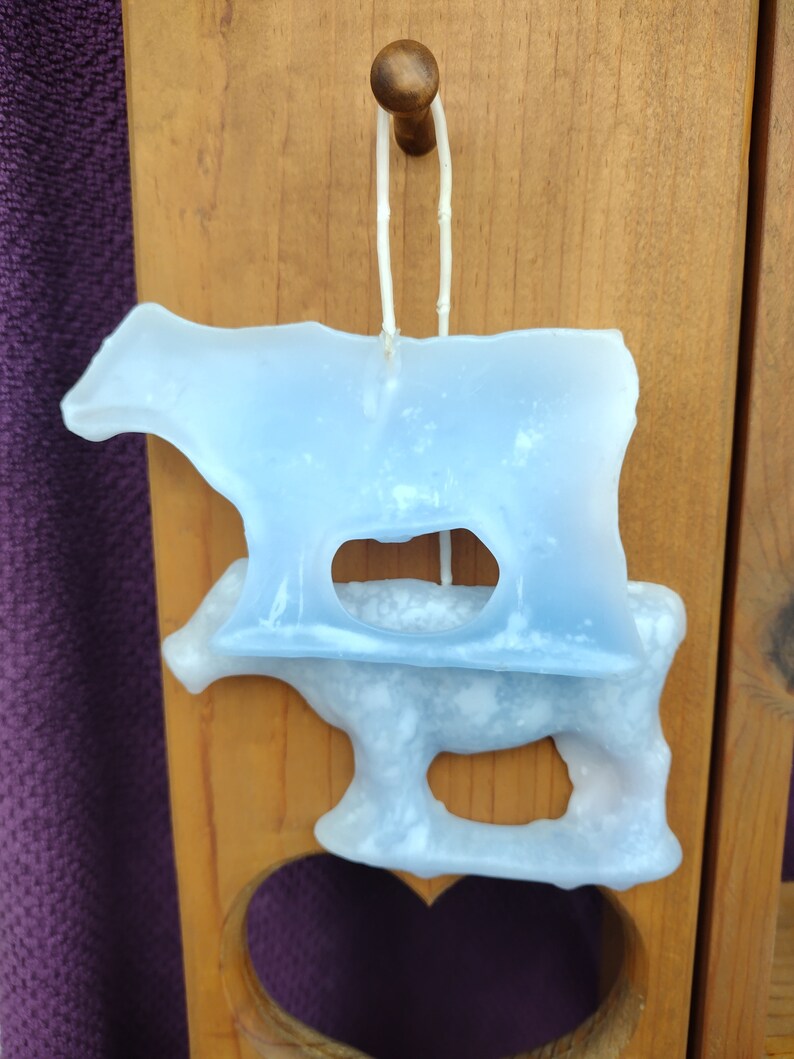 Pair of Joined Wick Cow Shaped Candles Etsy