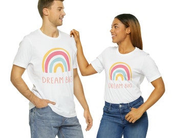 Regenbogen Tie Dye Baumwoll T-Shirt, Unisex Pride Shirt