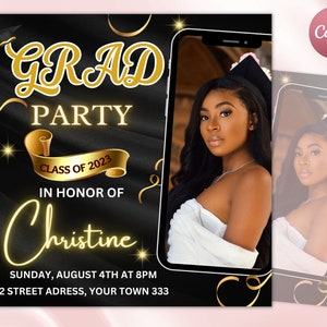 Graduation Party Flyer, DIY Flyer Template Design, Graduation Party Invitation, Graduation Celebration Flyer, Graduate Flyer, Grad Party