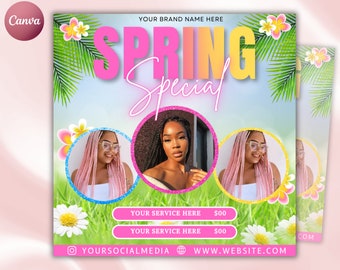 Spring Special Deal Flyer, Spring Booking Flyer, Spring Season Booking Available, Easter Book Now Appointments, April booking Flyer, Canva