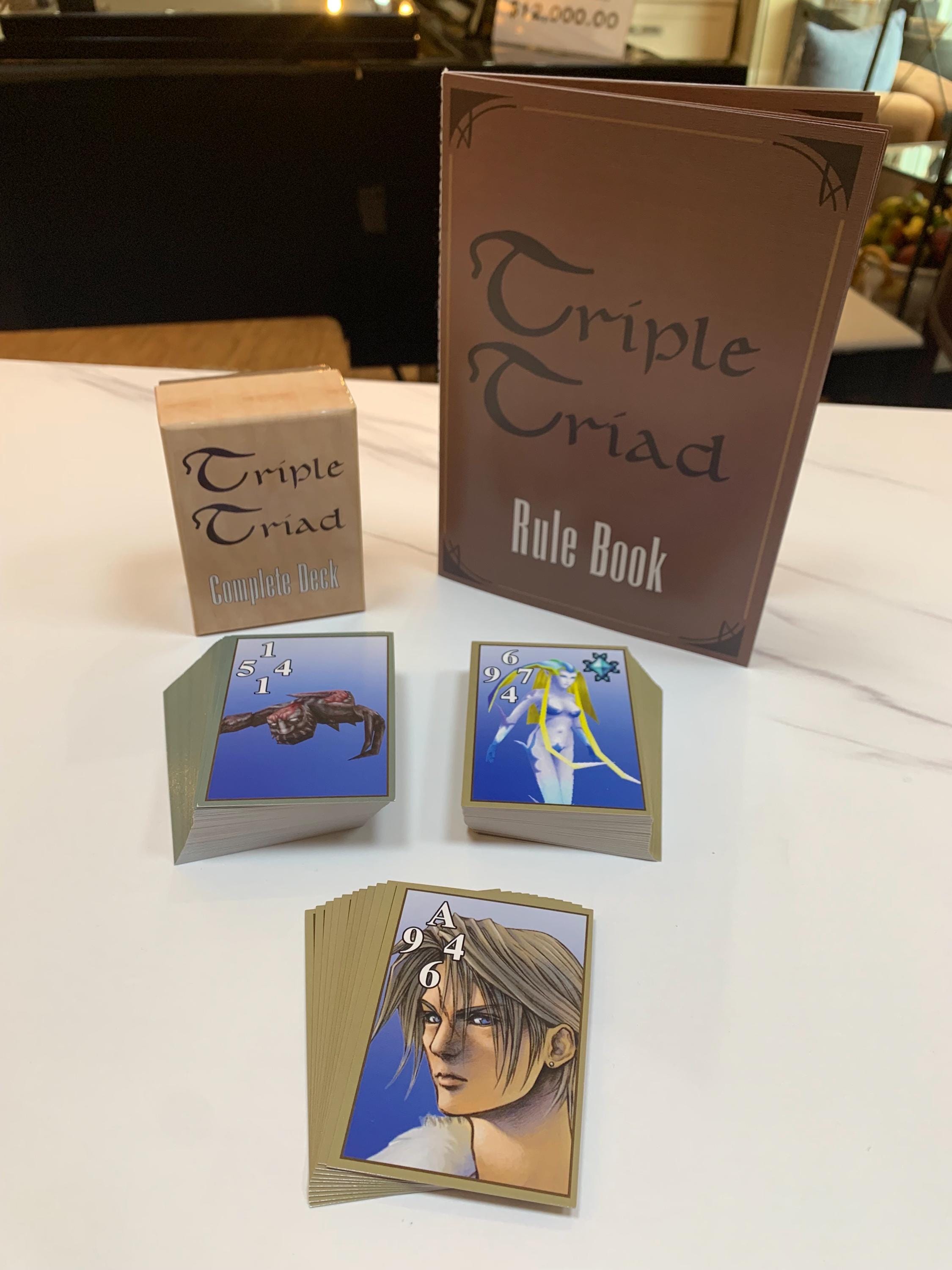 FINAL FANTASY VIII　カード三枚セット　額縁付き Final Fantasy 8 VIII FF8 Triple Triad 110 Complete Set