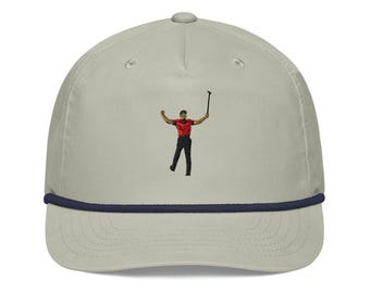 Gorra de cuerda bordada con la victoria de Tiger Woods