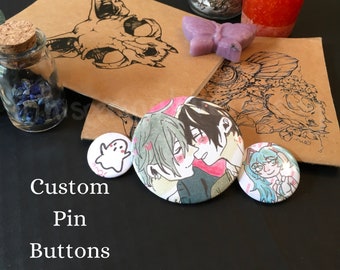 1 Inch Custom Pinback Buttons