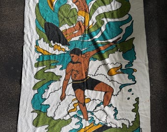Ręcznik plażowy Londraville Surf z lat 60., Royal Terry Cloth, vintage, retro, lata 60. i 70., MCM