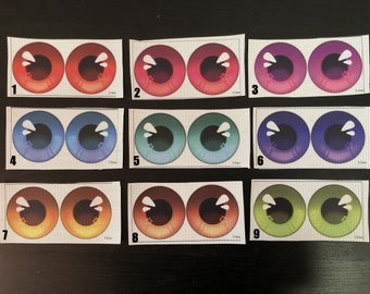 Fursuit Eye Mesh /7,7cm Durchmesser/ Wasserfest Augengitter Pupillen für Kostüm Furry Weaterproof