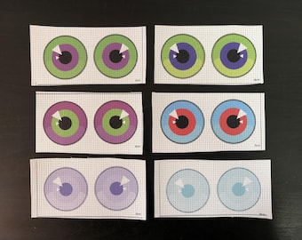 Zombie Fursuit Eye Mesh, Weatherproof Costume Eyes (5cm, 6cm)