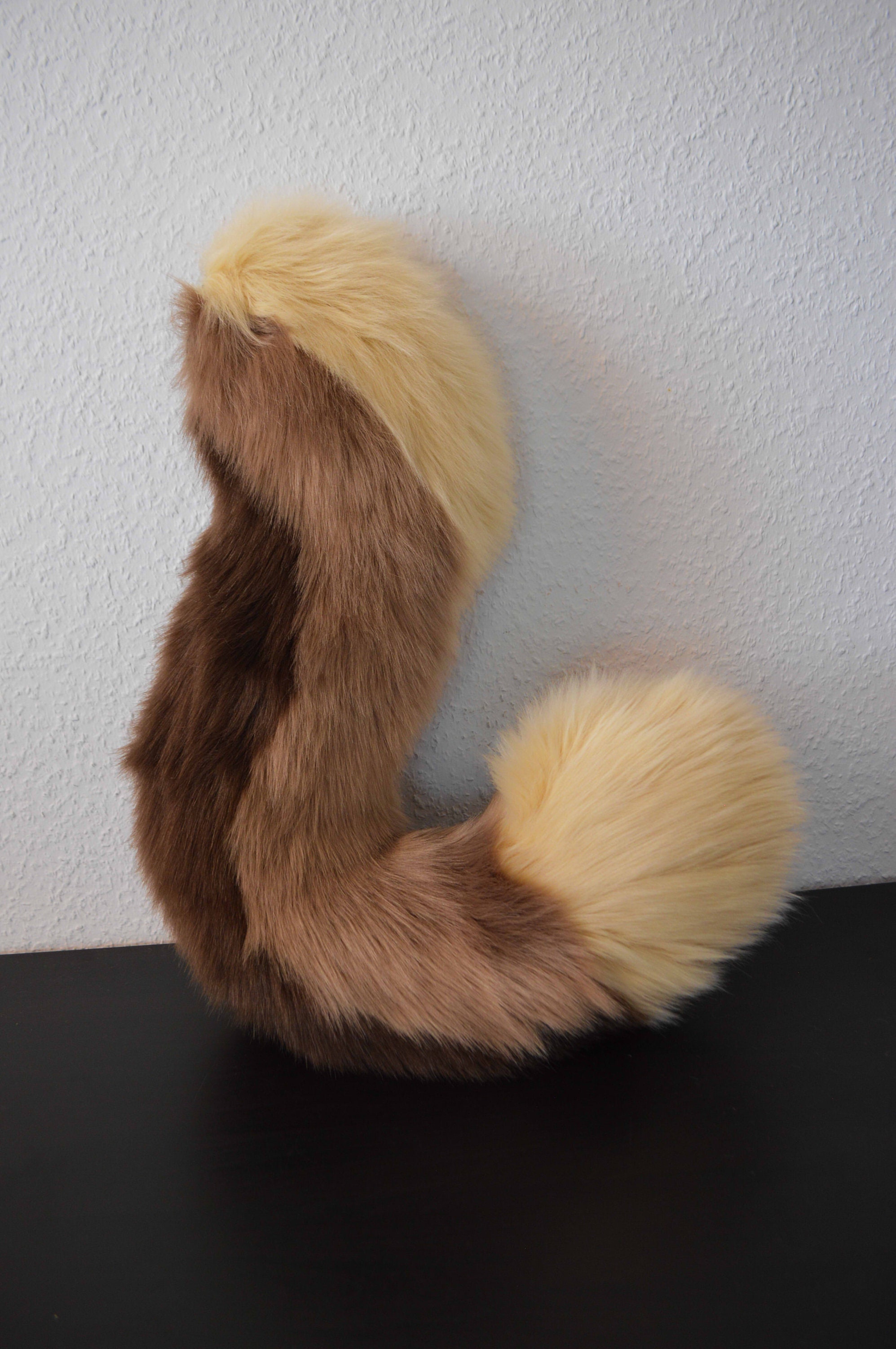 Coffee Themed Fursuit Handpaw & Tail Set / Furry Puffy Paws / Faux Fur ...