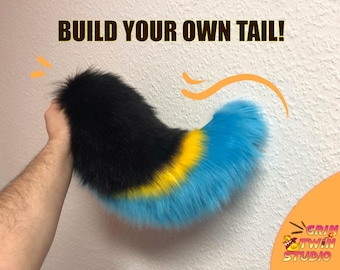 Custom Fursuit Tail Commission: Choose Your Colors, Faux Fur Furry Tail