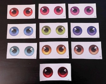 Fursuit Eye Mesh /5cm Durchmesser/ Wasserfest Augengitter Pupillen für Kostüm Furry Weatherproof