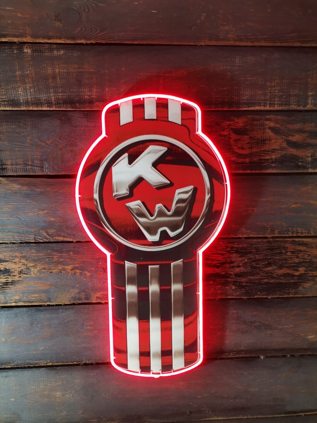 Design Inspired 22 KW Kenworth Neon LED Sign With Red Light Etsy