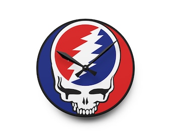 Reloj de pared acrílico Stealie de Grateful Dead