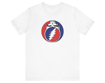 Grateful Dead Stealie Upside Down Tee Shirt, Unisex Tshirt, Festival Clothes, Music Lover Gift, Hippie Shirt