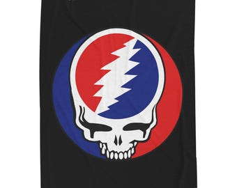 Grateful Dead Stealie Velveteen Plush Blanket