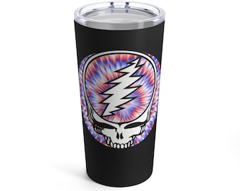 Grateful Dead Tie-Dye Stainless Steel Tumbler with 13 Point Bolt Steely