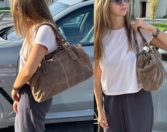 leather bag, handmade leather bag, handbag, women leather bag, elegant leather bag, bag made in Italy. Extra Large Tote Bag