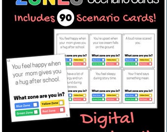 Zones of Regulation Scenario Task Cards