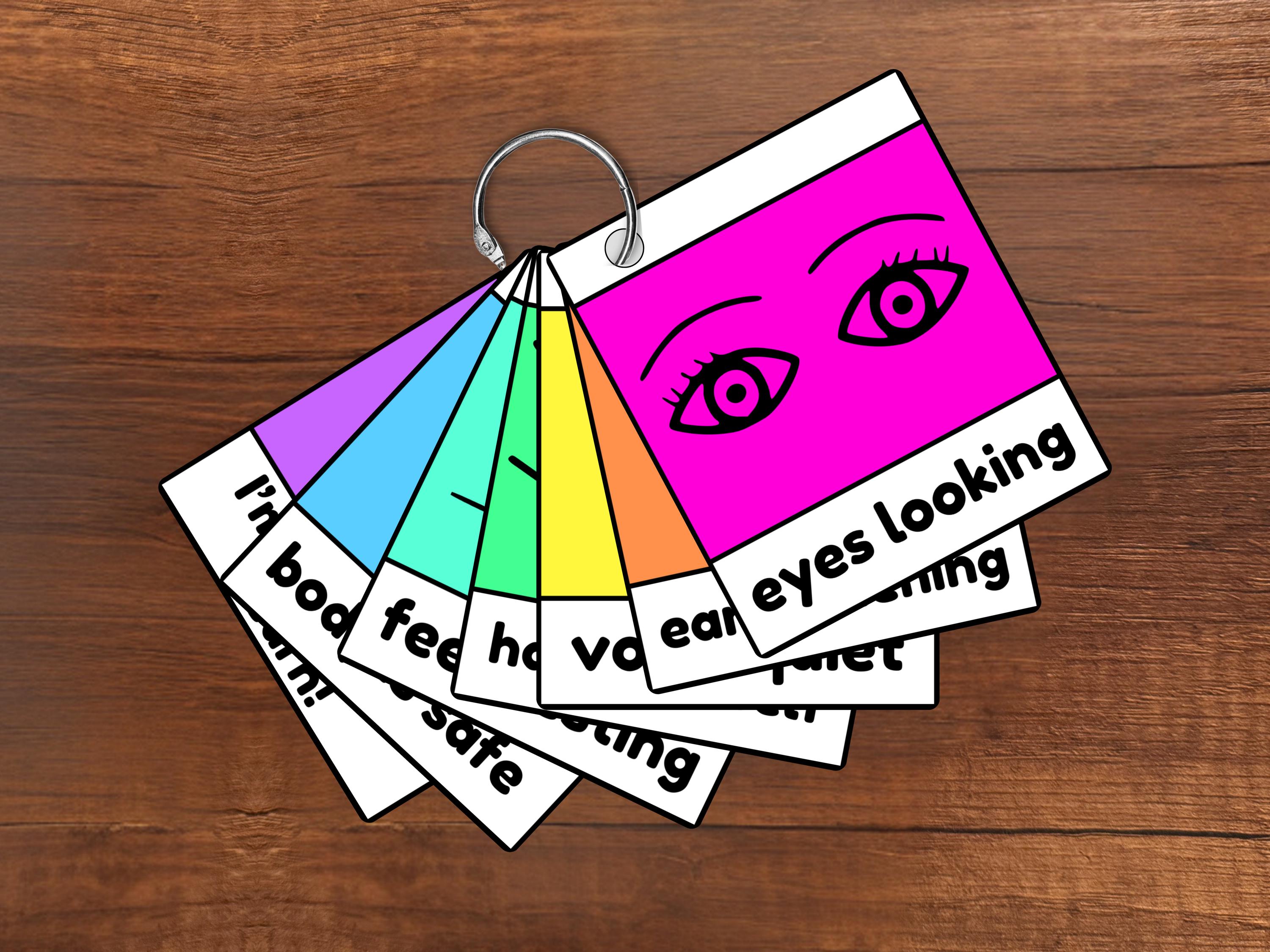 Visual Behavior Cue Cards for Kids - Whole Body Listening - Digital ...
