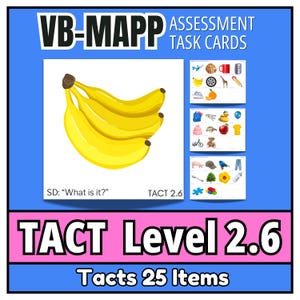 VB-MAPP Tact Level 2.6 Task Cards