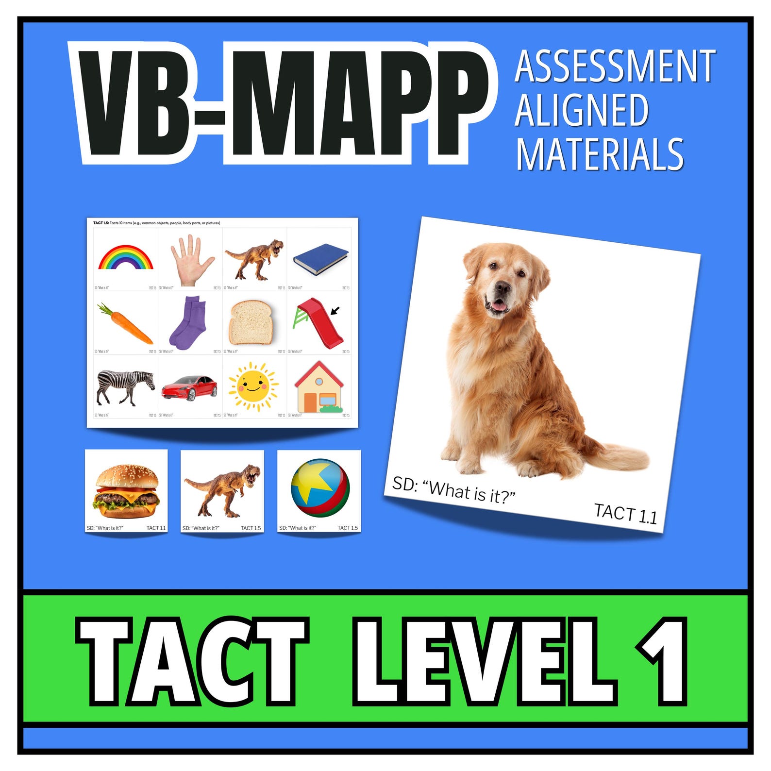 VB-MAPP Tact Level 1 Task Cards Bundle - Etsy