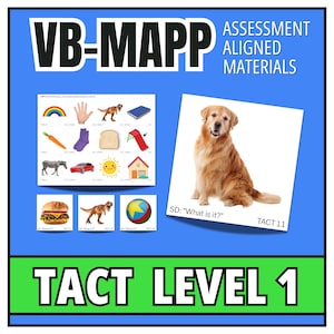 VB-MAPP Tact Level 1 Task Cards Bundle