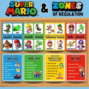 Zones de réglementation, Super Mario, visuels imprimables