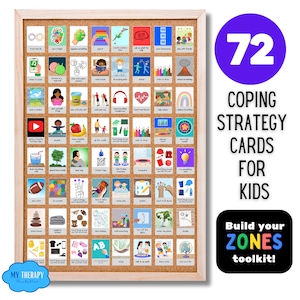 Cartes de stratégie d'adaptation pour l'autorégulation pour les enfants, Compétences d'adaptation pour les relations sociales, les émotions, l'autorégulation, le calme