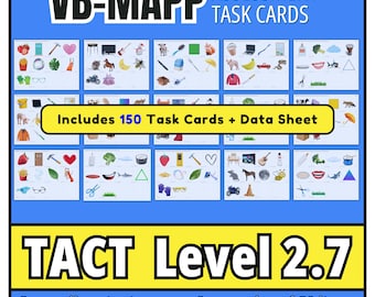 VB-MAPP Tact Level 2.7 Task Cards