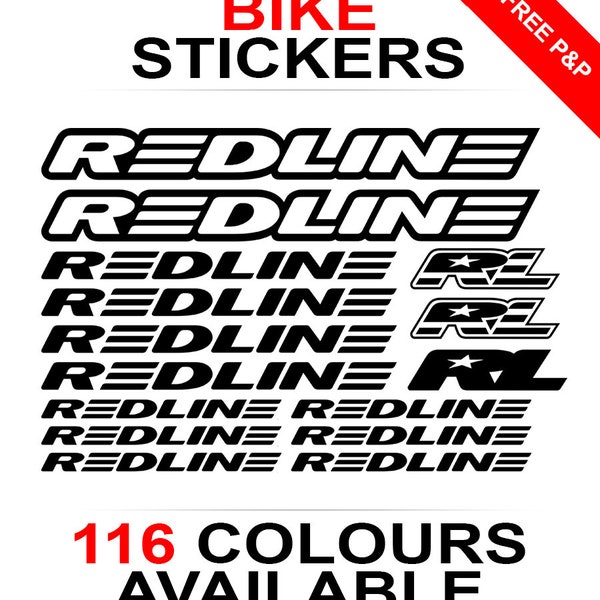 redline bike stickers