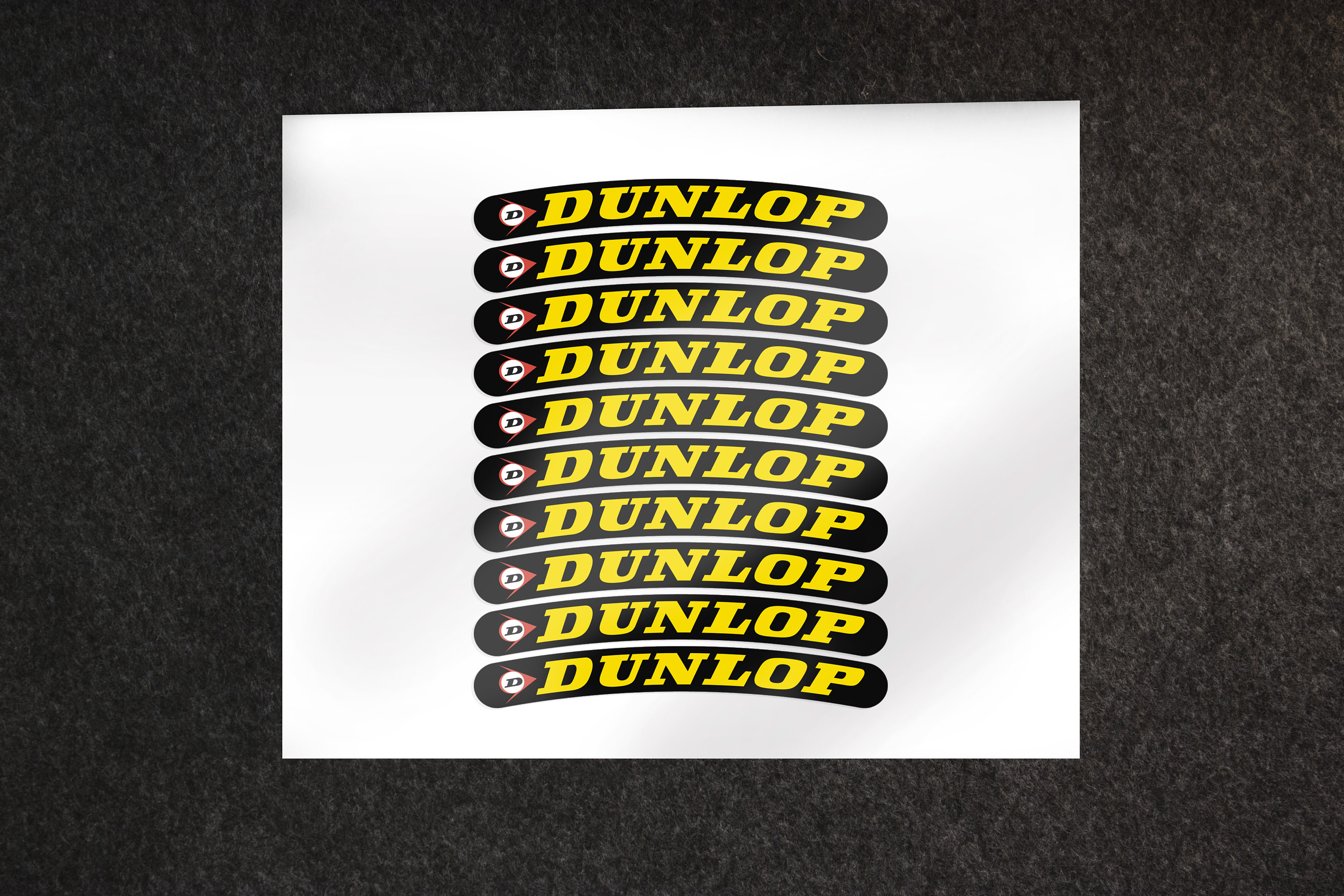 Sell DUNLOP - YELLOW 8.25 Inch 21cm LONG Decal Sticker R6 R1 In - Foto 7