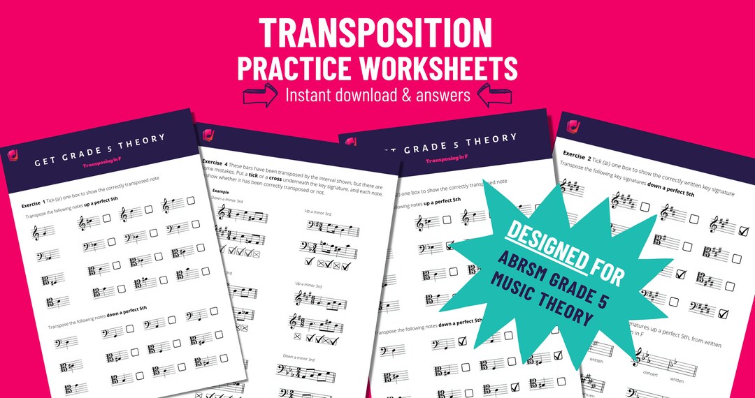 Transposition Practice Questions - Music Theory Questions to Test ...
