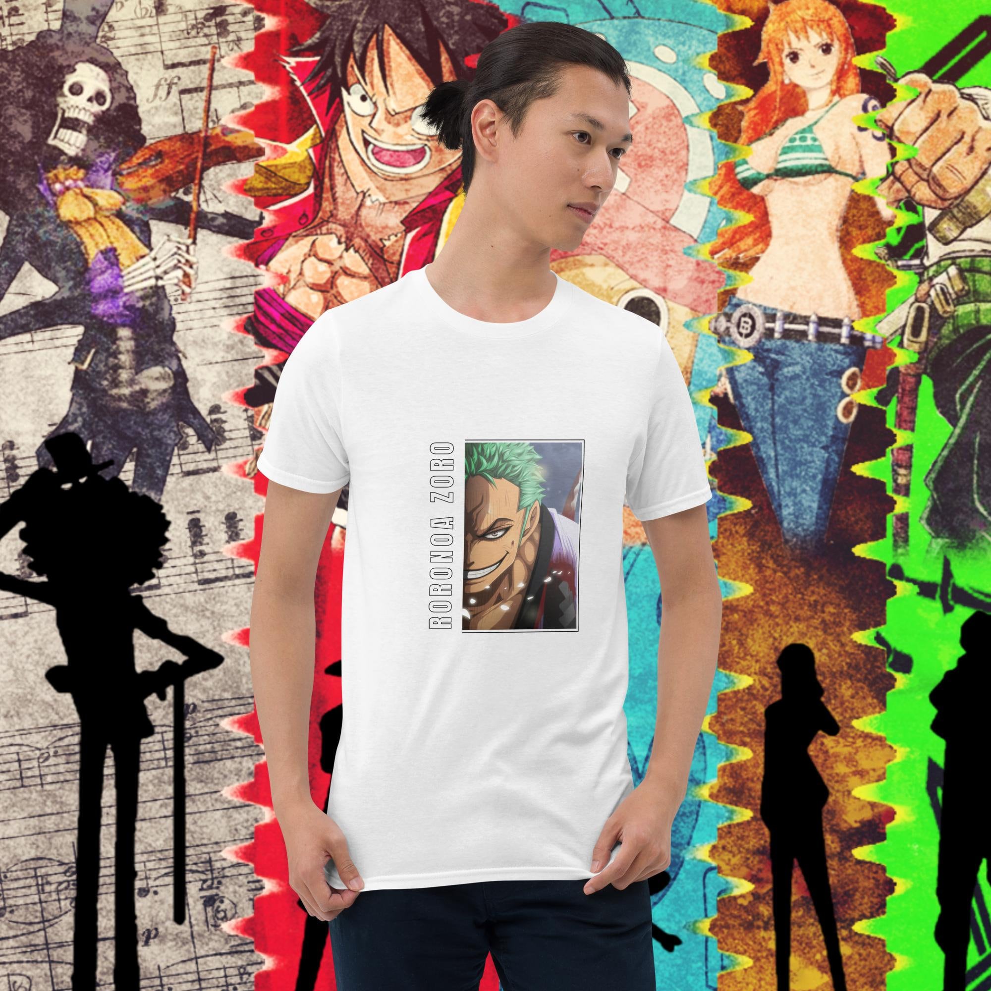 Camisa/Camiseta ROBLOX ONE PIECE LUFFY ZORO Total Arte Estampada Logo