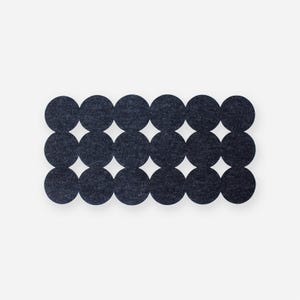 Circles Table Runner, Modern Centerpiece, Wool Felt Pad