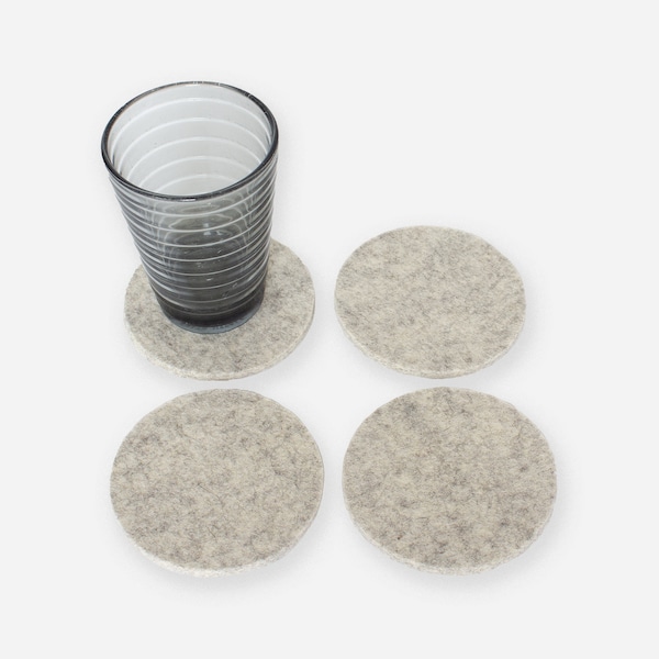 Felt Coasters, 100% Wool Coasters, 5mm thick, Beverage Coaster, Beer Mat