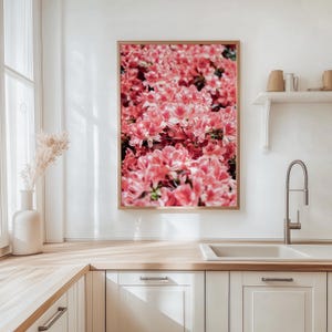 RÊVE DE FLEURS ROSES | Affiche photo haut de gamme - Décoration d'intérieur, chambre d'enfant et bureau, photographie florale botanique, décoration de jardin d'enfants, Dopaminedecor